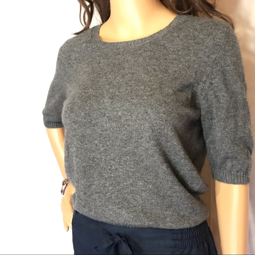 PAUW Cashmere Top Heather Gray Size 2
